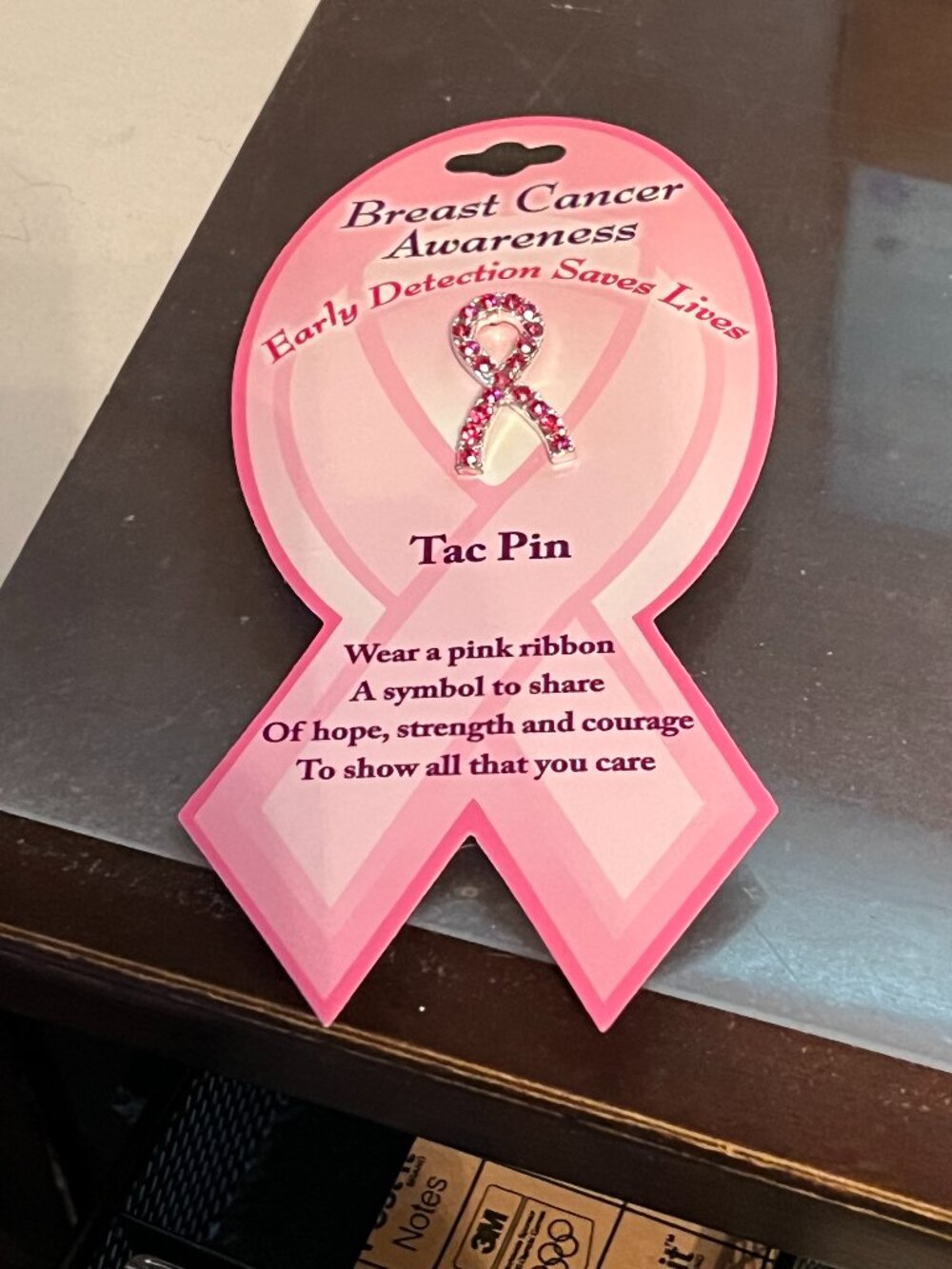 Breast Cancer Awareness Tac Pin - NEW!
